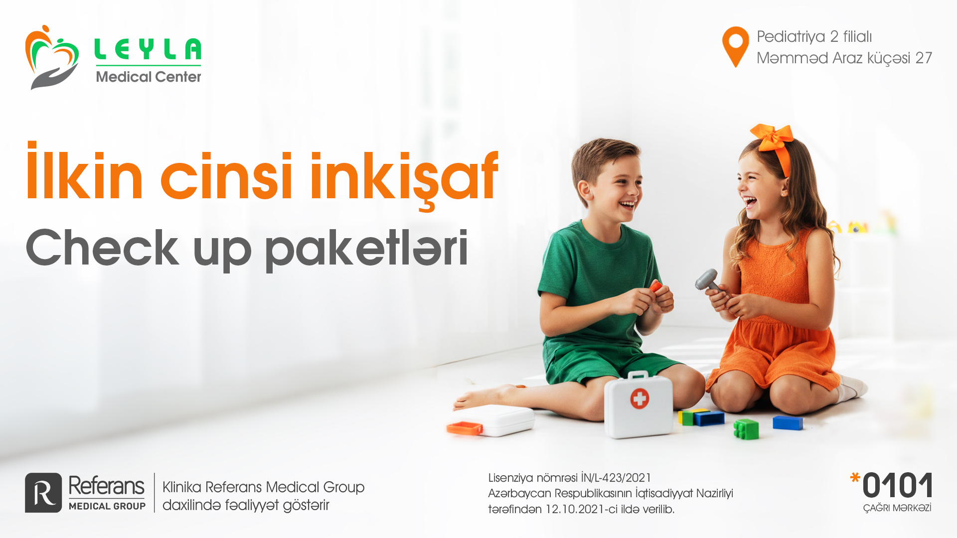 Övladınızın sağlam inkişafı üçün bu günü gecikdirməyin!